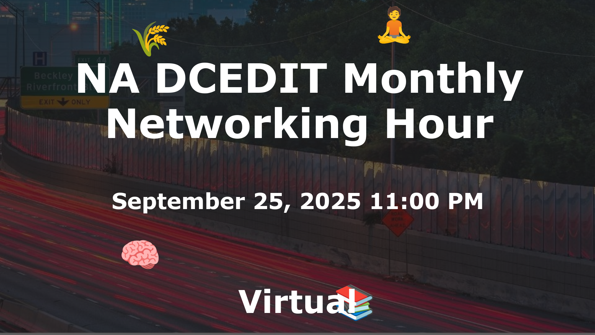 NA DCEDIT Monthly Networking Hour event image